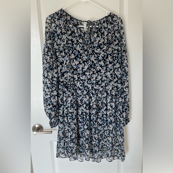 H&M Long Sleeve Chiffon Dress - Picture 8 of 12